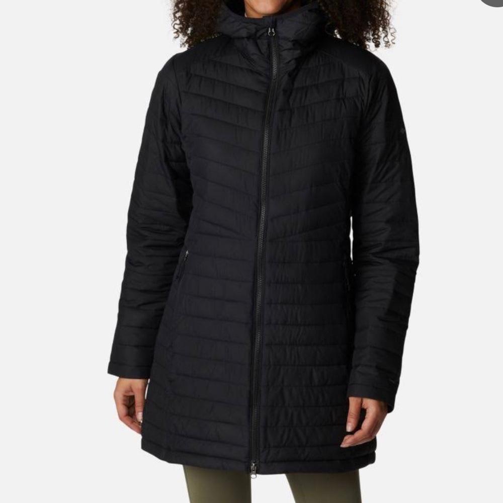 Columbia Omni heat long puffer jacket